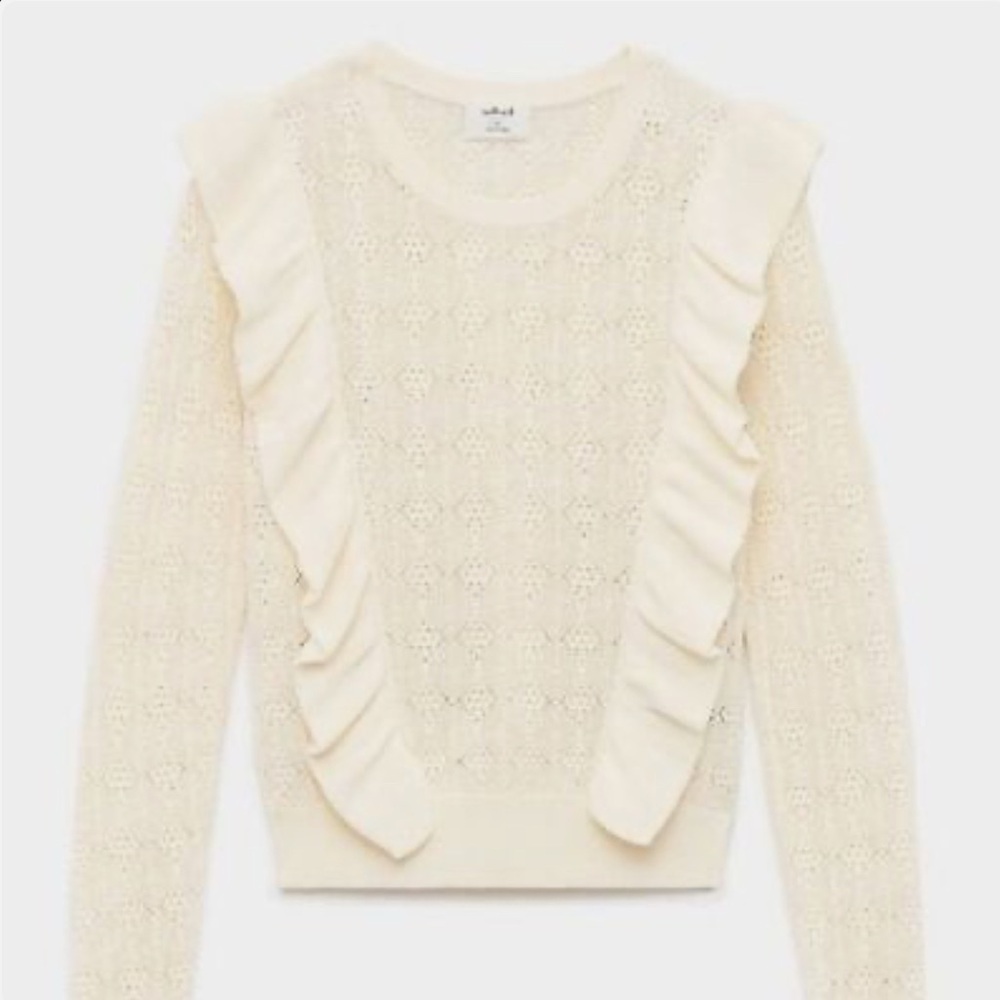 Aritzia Wilfred Women's Cream Knit Sweater size large